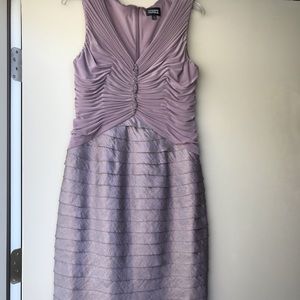 Adrianna Papell Dusty Lavender Formal Dress